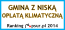 Gmina z niską opłatą klimatyczną - ranking psur.pl 2014