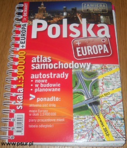 Polska - atlas samochodowy