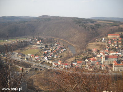 Widok na Bardo z góry