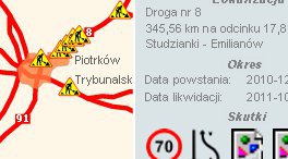 GDDKiA: mapa utrudnień i remontów drogowych