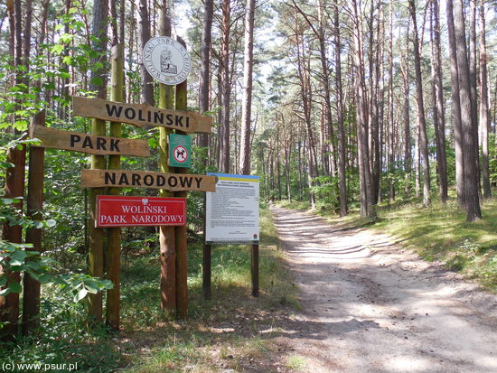 Woliński Park Narodowy - tablice informacyjne