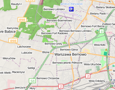 Mapa UMP: nowy odcinek drogi S8 w Warszawie