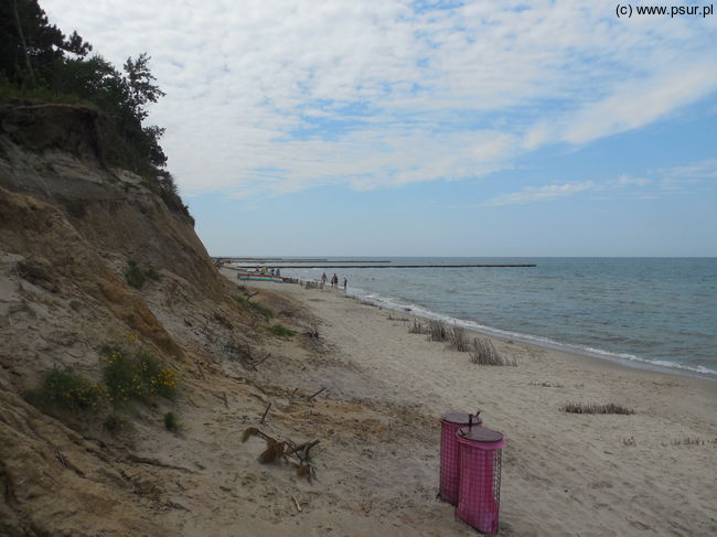 Plaża w zachodniej części Wicia